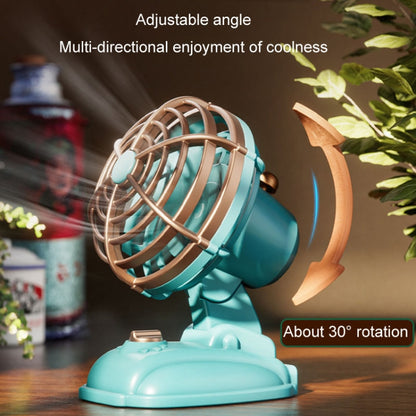 Mini Office Desktop Silent Electrical Fan Desktop Outdoor USB Retro Fan(Green) - Electric Fans by buy2fix | Online Shopping UK | buy2fix