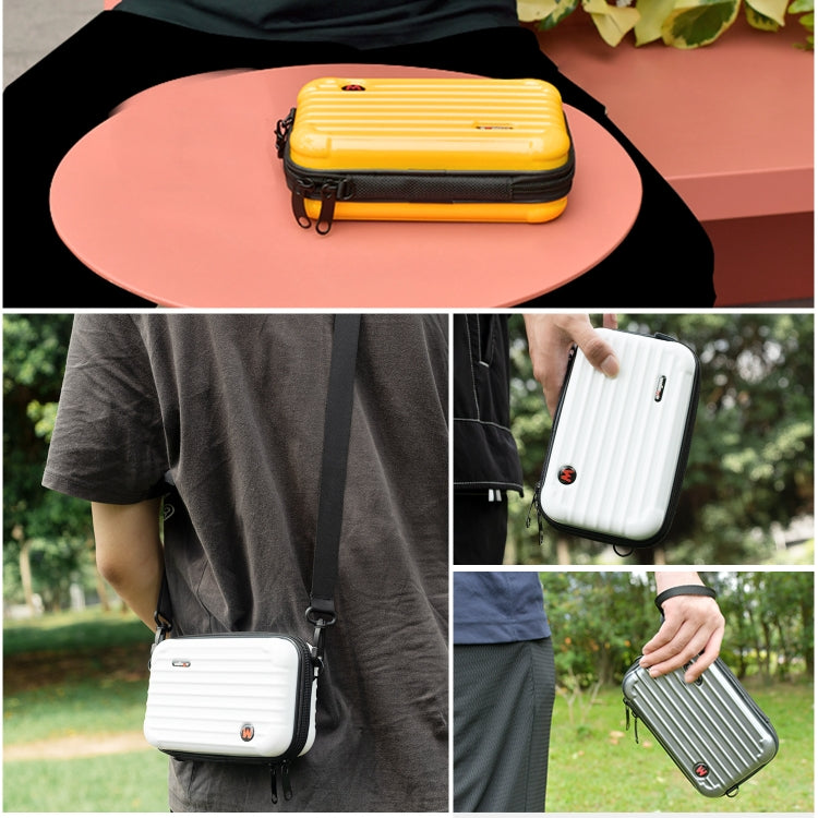 For Insta360 X4 aMagisn Storage Bag Hard Shell Protective Case(White) - Case & Bags by aMagisn | Online Shopping UK | buy2fix