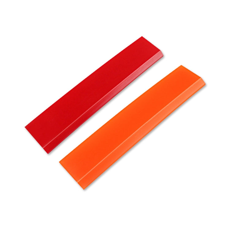 4pcs Car Cleaning Glass Water Film Soft Rubber Scraper, Color: Long Orange - Sticker Tools by buy2fix | Online Shopping UK | buy2fix