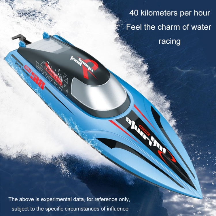 812 High-Speed RC Boat Large Horsepower Speedboat Long Endurance Waterproof Boys Water Toy Dual Batteries(Blue) - RC Boats by buy2fix | Online Shopping UK | buy2fix