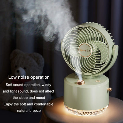 USB Charging Cooler Air Conditioning Fan Desktop Cooling Fan Swing Humidifier(Green) - Electric Fans by buy2fix | Online Shopping UK | buy2fix