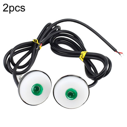 2pcs 23mm Motorcycle Eagle Eye Light Reverse Rearview Mirror Spotlight(White) - Eagle Eye Lamps by buy2fix | Online Shopping UK | buy2fix