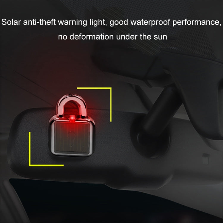 Car Solar Flashing Atmosphere Anti-Theft Warning Lock Light(Three Color Light) - Warning Lights by buy2fix | Online Shopping UK | buy2fix