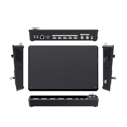 FEELWORLD L4 Multi-Camera Video Mixer Switcher 10.1" Touch Screen USB 3.0 Fast Streaming(EU Plug) - On-camera Monitors by FEELWORLD | Online Shopping UK | buy2fix