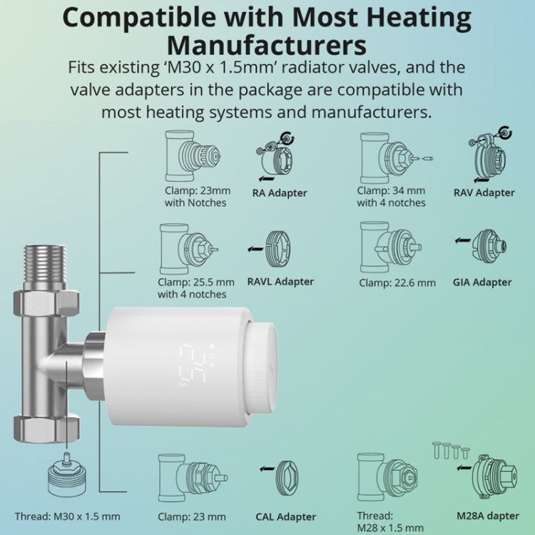 SONOFF TRVZB Zigbee Temperature Control Valve Intelligent Heating Anti-freezing APP Remote Control - Other Accessories by SONOFF | Online Shopping UK | buy2fix