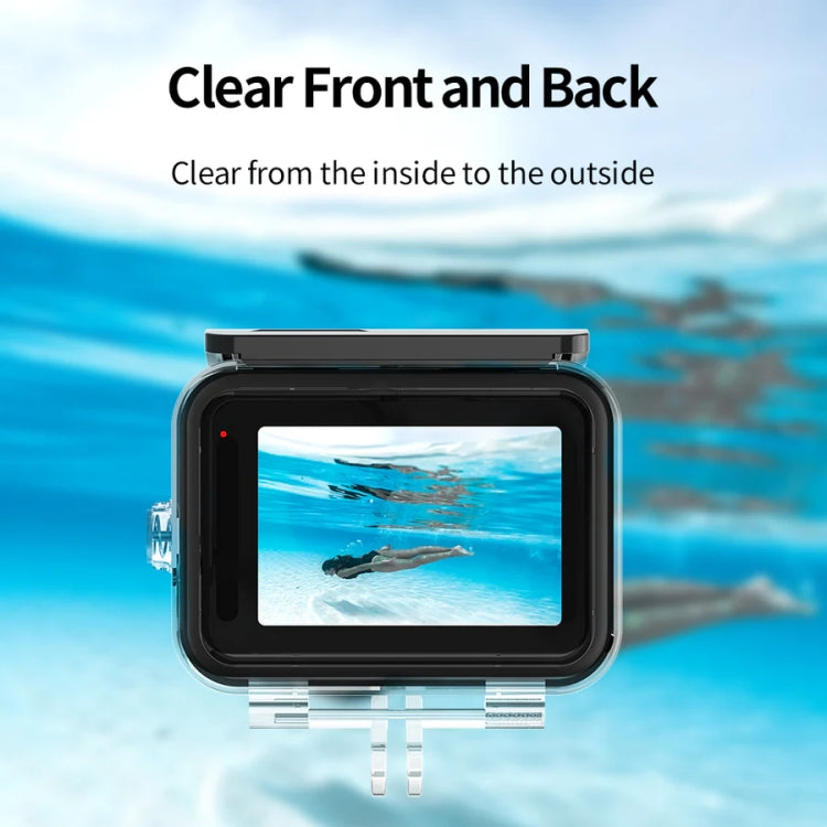 TELESIN GP-WTP-901 45m Diving Shell, For GoPro HERO12 Black / HERO11 Black / HERO10 Black / HERO9 Black Shell+Filter Set - Waterproof Cases by TELESIN | Online Shopping UK | buy2fix