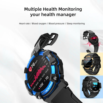 LOKMAT ATTACK 2 PRO 1.39-Inch 5ATM Waterproof Health Monitoring Bluetooth Smart Watch(Royal Blue) - Smart Watches by LOKMAT | Online Shopping UK | buy2fix