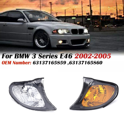 For 2002-2005 BMW 3 Series E46 Car Front Corner Parking Turn Signal Lights(White Right OE 63137165860) - Arrow Turn Lights by buy2fix | Online Shopping UK | buy2fix