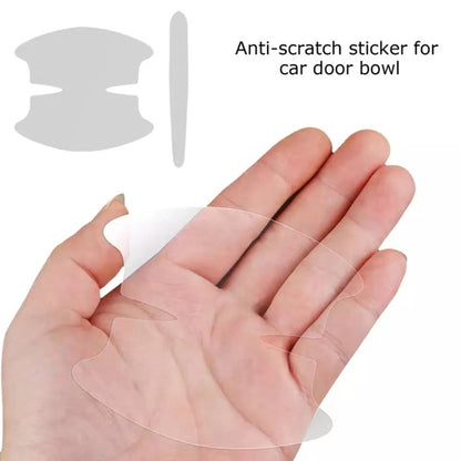 Car Door Handle Anti-scratch Protection Transparent Stickers Anti-collision Strips, Specifications: 4pcs Handle Bowl - Auto Film by buy2fix | Online Shopping UK | buy2fix