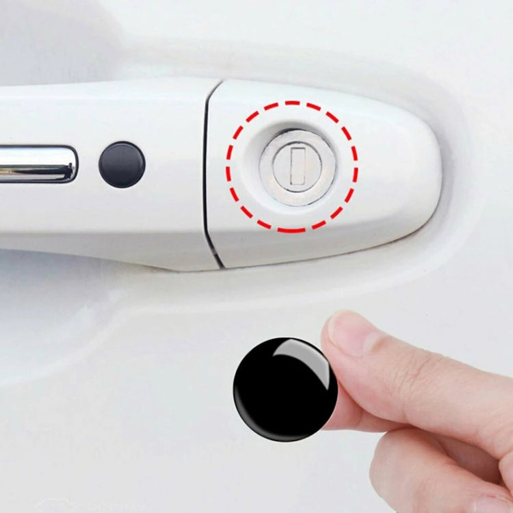 10pcs Car Modification Protection Keyhole Anti-Blocking Sticker(Light Black) - Decorative Sticker by buy2fix | Online Shopping UK | buy2fix