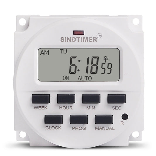 SINOTIMER TM618SH  1 Second Interval Digital LCD Timer Switch Programmable Time Relay 24V - Switch by SINOTIMER | Online Shopping UK | buy2fix