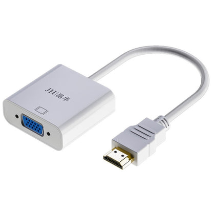 JINGHUA HDMI To VGA Adapter Cable Laptop Video Converter, Color: No Audio White - VGA Converter by JINGHUA | Online Shopping UK | buy2fix