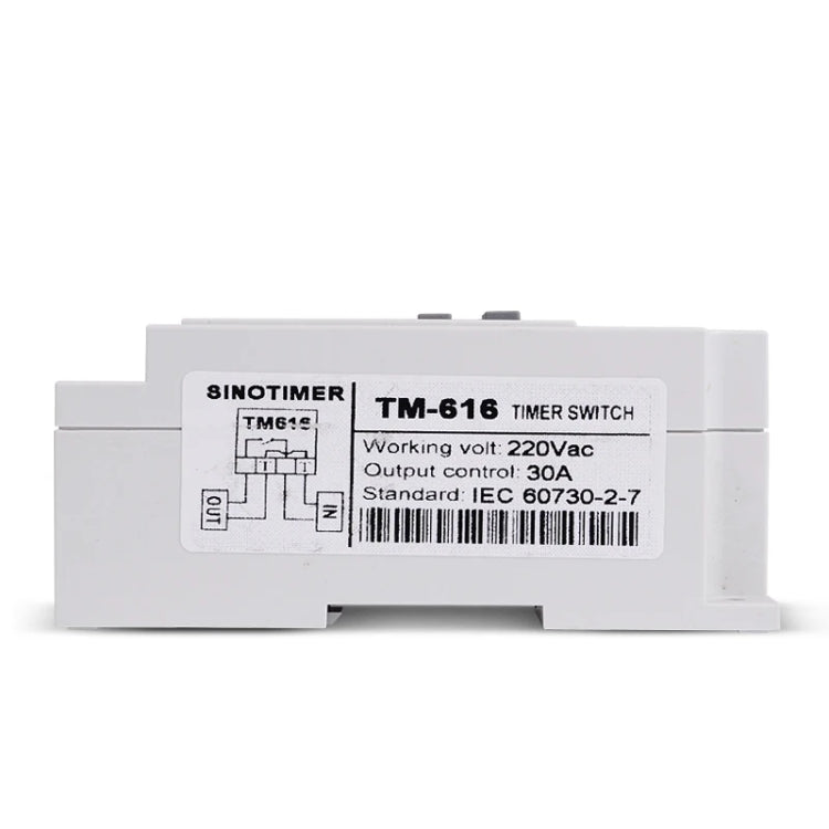 SINOTIMER TM616W-2 220V 30A Weekly Programmable Digital Timer Switch Relay Control - Switch by SINOTIMER | Online Shopping UK | buy2fix