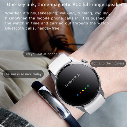 F207 Smart Watch 1.35-Inch Narrow Edge Screen Supports Bluetooth Calls / 24H Health Monitoring / 150+ Sports Modes, Color: Silver Milan - Smart Watches by buy2fix | Online Shopping UK | buy2fix