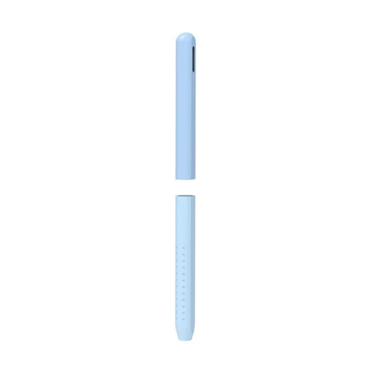 For Apple Pencil 2 AhaStyle PT182 Split Clashing Colors Stylus Protective Case(Blue) - Pencil Accessories by AhaStyle | Online Shopping UK | buy2fix