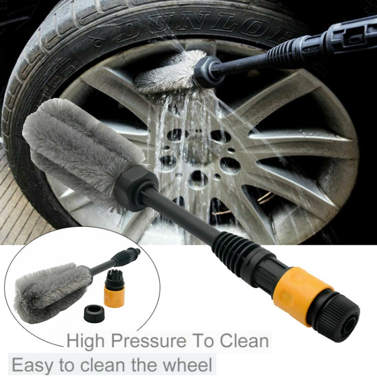 Wheel Hub Brush High Pressure Water-through Soft Bristle Cleaning Brush(40x6x6cm) - Car washing supplies by buy2fix | Online Shopping UK | buy2fix