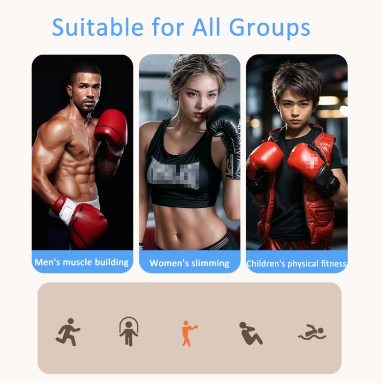 Bluetooth Music Boxing Machine Countable Rechargeable Fitness Equipment With Adult Gloves Blue - Boxing by buy2fix | Online Shopping UK | buy2fix