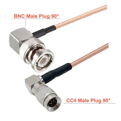 30cm CC4 Male To BNC Male Elbow Connector Cable RG179 Coaxial RF Cable - Connectors by buy2fix | Online Shopping UK | buy2fix