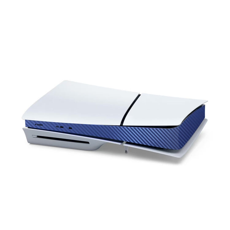 For PS5 Slim Console Middle Sticker Scratch Resistant Digital Optical Drive Version Universal Sticker, Color: Carbon Fiber Dark Blue - Stickers by buy2fix | Online Shopping UK | buy2fix