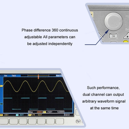 JUNTEK Programmable Dual-Channel DDS Function Arbitrary Waveform Signal Generator, Frequency: 50MHz(UK Plug) - Other Tester Tool by buy2fix | Online Shopping UK | buy2fix