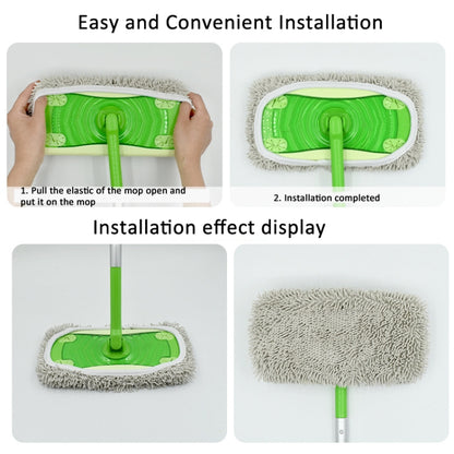 For Swiffer Sweeper and Other 10-inch Flat Mop Replacement Pads Coral Fleece Green - Handheld Cleaner & Mops by buy2fix | Online Shopping UK | buy2fix