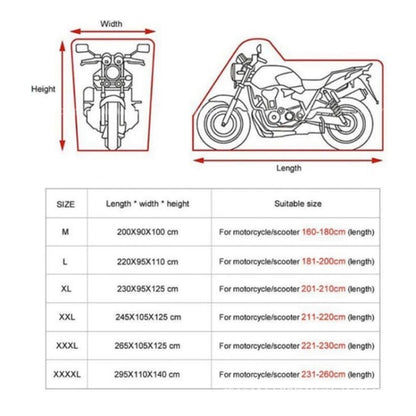 Motorcycle Rain Sun Protection Cover Oxford Cloth Dustproof With Anti-theft Buckle, Size: L - Raincoat by buy2fix | Online Shopping UK | buy2fix