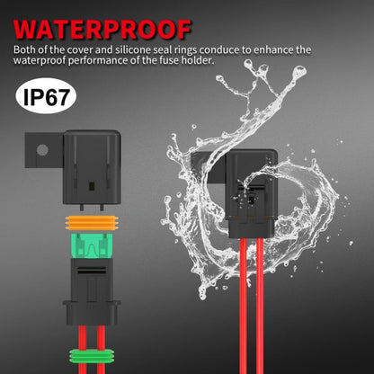 ATC/ATO 20A/30A Waterproof Wiring Harness Fuse Holder - Fuse by buy2fix | Online Shopping UK | buy2fix