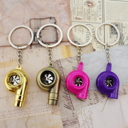 Car Tuning Accessories Turbo Keychain Decorative Pendant, Style: Small Gold - Key Rings by buy2fix | Online Shopping UK | buy2fix