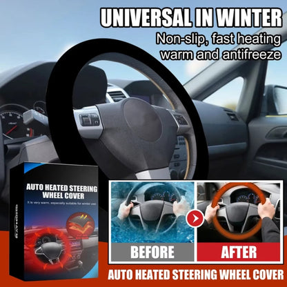 38cm Rayhong Universal Car Quick-heating Heated Steering Wheel Cover - Steering Wheel Accessories by buy2fix | Online Shopping UK | buy2fix