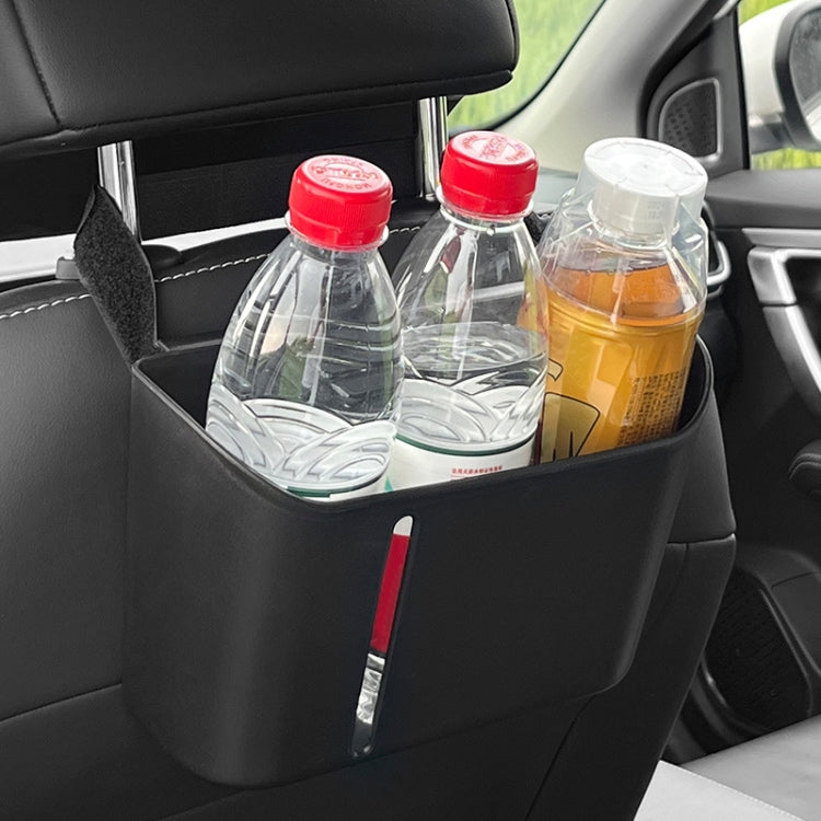 Multifunctional Car Seat Back Storage Box Rear Seat Tissue and Beverage Rack(Black) - Stowing Tidying by buy2fix | Online Shopping UK | buy2fix