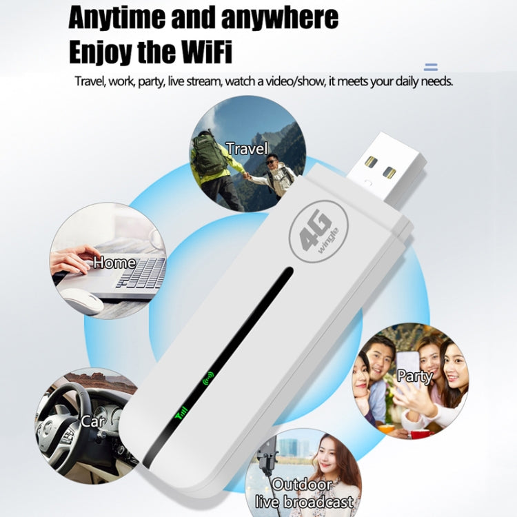 Asian Version U8-5M 4G WiFi Dongle USB Plug-In Router Mobile Hotspot - 4G Mobile Wifi by buy2fix | Online Shopping UK | buy2fix