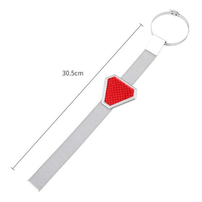 Car Triangle Night Reflective Static Eliminator Metal Grounding Strip(Red) - Static Belt by buy2fix | Online Shopping UK | buy2fix