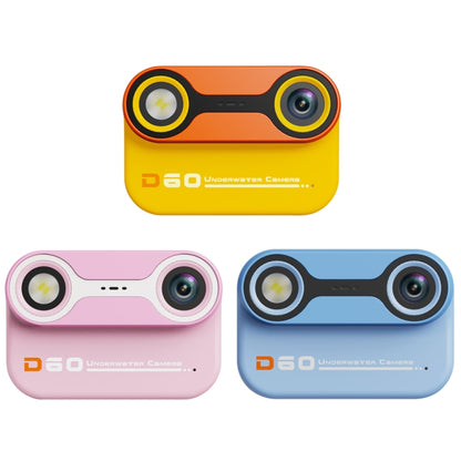 D60 3m Waterproof 2K HD 10X 2.4-inch Outdoor Photo Video Recording Children Mini Camera(Pink) - Children Cameras by buy2fix | Online Shopping UK | buy2fix