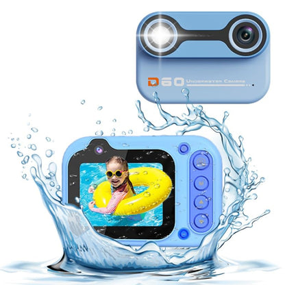 D60 3m Waterproof 2K HD 10X 2.4-inch Outdoor Photo Video Recording Children Mini Camera(Pink) - Children Cameras by buy2fix | Online Shopping UK | buy2fix