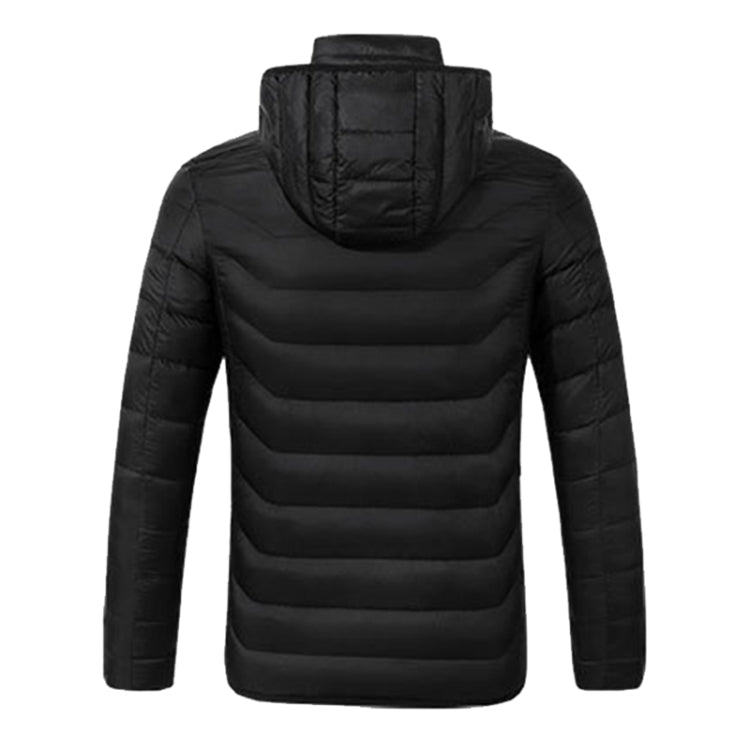 Winter Smart Electric Heating Hooded Jacket, Size:M(Black) - Down Jackets by buy2fix | Online Shopping UK | buy2fix