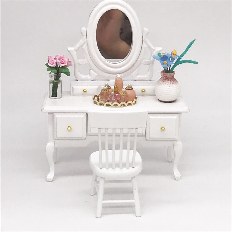 3 PCS Mini Doll House Dressing Table Decoration Cosmetic Set(Flesh Pink) - Pretend Play Toys by buy2fix | Online Shopping UK | buy2fix