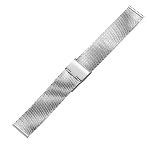 CAGARNY Simple Fashion Watches Band Metal Watch Band, Width: 20mm(Silver) - Watch Accessories & Parts by CAGARNY | Online Shopping UK | buy2fix