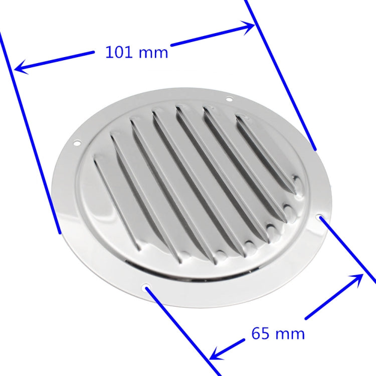 4 inch 316 Stainless Steel Round Ventilation Panel - Marine Accessories & Parts by buy2fix | Online Shopping UK | buy2fix