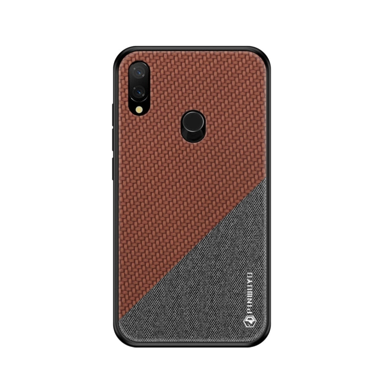 PINWUYO Honors Series Shockproof PC + TPU Protective Case for Xiaomi Redmi 7 (Brown) - Xiaomi Cases by PINWUYO | Online Shopping UK | buy2fix