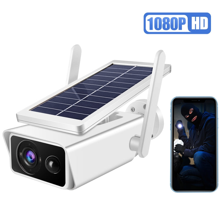 T13-2 1080P HD Solar Powered 2.4GHz WiFi Security Camera without Battery, Support Motion Detection, Night Vision, Two Way Audio, TF Card - Security by buy2fix | Online Shopping UK | buy2fix