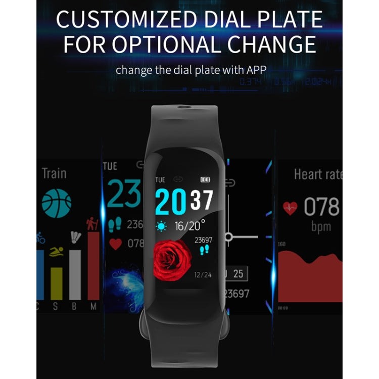 H29 1.14 inches IPS Color Screen Smart Bracelet IP67 Waterproof, Support Step Counting / Call Reminder / Heart Rate Monitoring / Sleep Monitoring (Black) - Smart Wear by buy2fix | Online Shopping UK | buy2fix