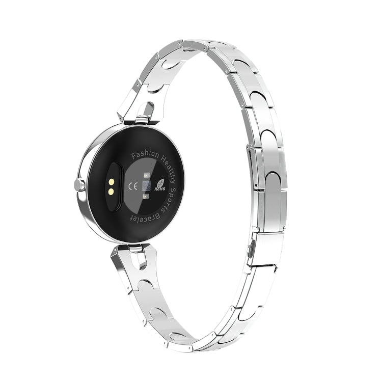 AK15 Fashion Smart Female Bracelet, 1.08 inch Color LCD Screen, IP67 Waterproof, Support Heart Rate Monitoring / Sleep Monitoring / Remote Photography (Silver) - Smart Wear by buy2fix | Online Shopping UK | buy2fix
