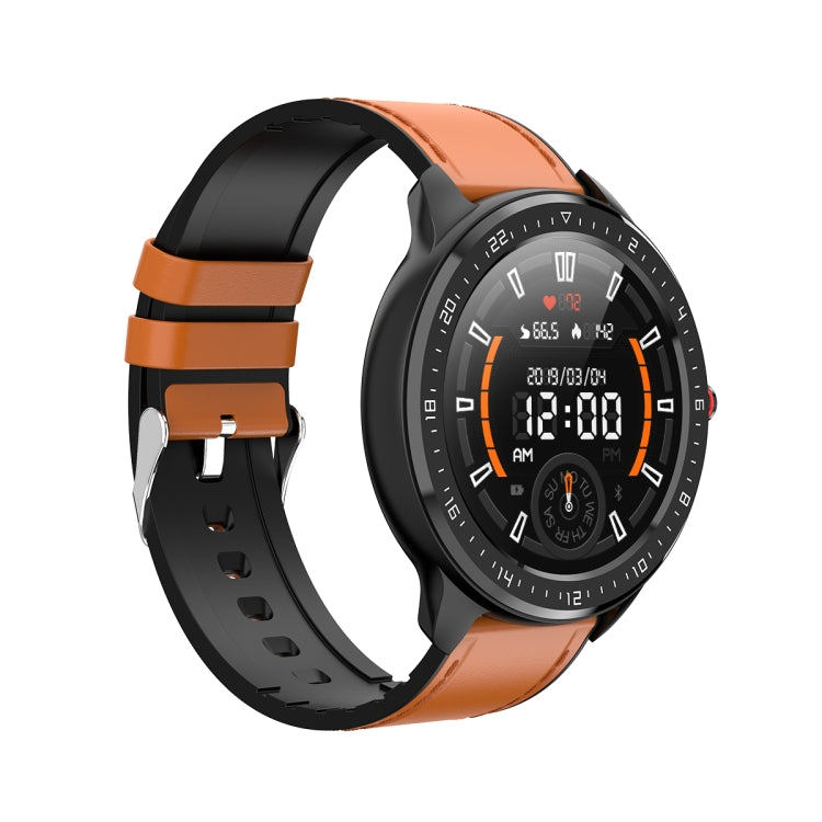 Z06 Fashion Smart Sports Watch, 1.3 inch Full Touch Screen, 5 Dials Change, IP67 Waterproof, Support Heart Rate / Blood Pressure Monitoring / Sleep Monitoring / Sedentary Reminder (Black Brown) - Smart Wear by buy2fix | Online Shopping UK | buy2fix