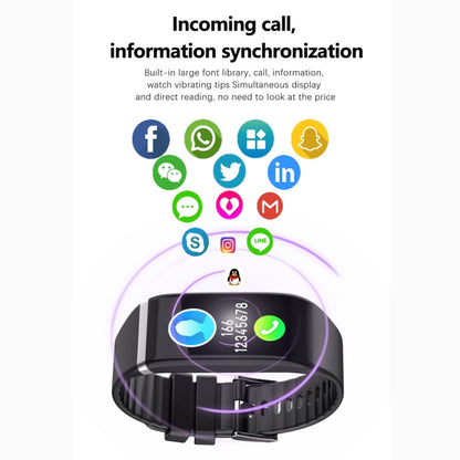 C919 1.14 inch IPX67 Waterproof Smartwatch, Support Call Reminder/ Heart Rate Monitoring /Blood Pressure Monitoring/ Sleep Monitoring (Black) - Smart Wear by buy2fix | Online Shopping UK | buy2fix