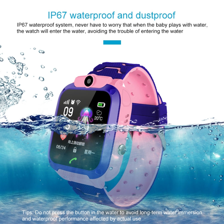Q120 1.44 inch Color Screen Smartwatch for Children IP67 Waterproof, Support LBS Positioning / Two-way Dialing / One-key First-aid / Voice Monitoring / Setracker APP(Blue) - Smart Wear by buy2fix | Online Shopping UK | buy2fix