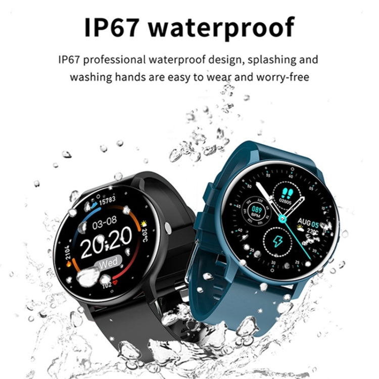 ZL02D 1.28 inch IP67 Waterproof Steel Band Smart Watch Support Heart Rate Monitoring (Blue) - Smart Watches by buy2fix | Online Shopping UK | buy2fix