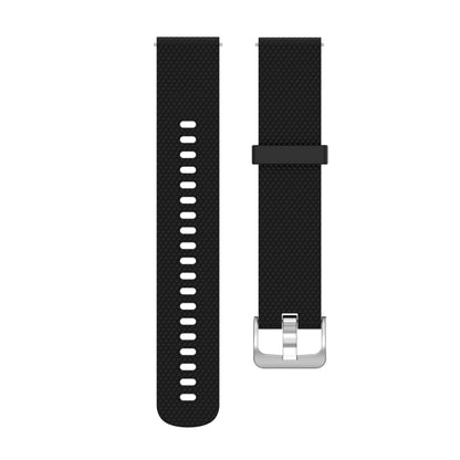 22mm Texture Silicone Wrist Strap Watch Band for Fossil Hybrid Smartwatch HR, Male Gen 4 Explorist HR, Male Sport (Black) - Watch Bands by buy2fix | Online Shopping UK | buy2fix