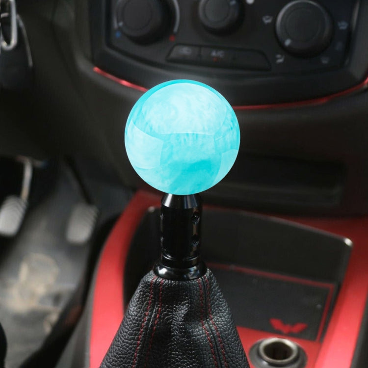 Car Modified Marble Star Gear Head Shifter Cover with Adapter (Light Blue) - In Car by buy2fix | Online Shopping UK | buy2fix