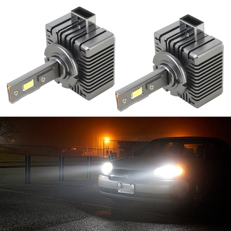 1 Pair D Series D1 Car HID Ballast to LED Headlight DC12V / 35W / 6000K / 4000LM (White Light) -  by buy2fix | Online Shopping UK | buy2fix