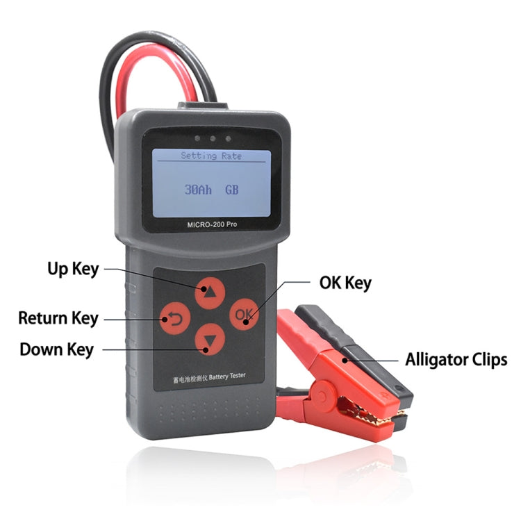 MICRO-200 PRO Car Battery Tester Battery Internal Resistance Life Analyzer, Western European Version - Code Readers & Scan Tools by buy2fix | Online Shopping UK | buy2fix